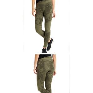 Green floral Gym leggings